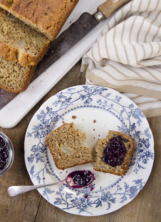 Gluten-free Pear & Banana Loaf | A Dash of Compassion