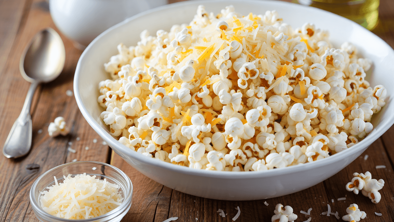 Garlic Parmesan Popcorn Recipe