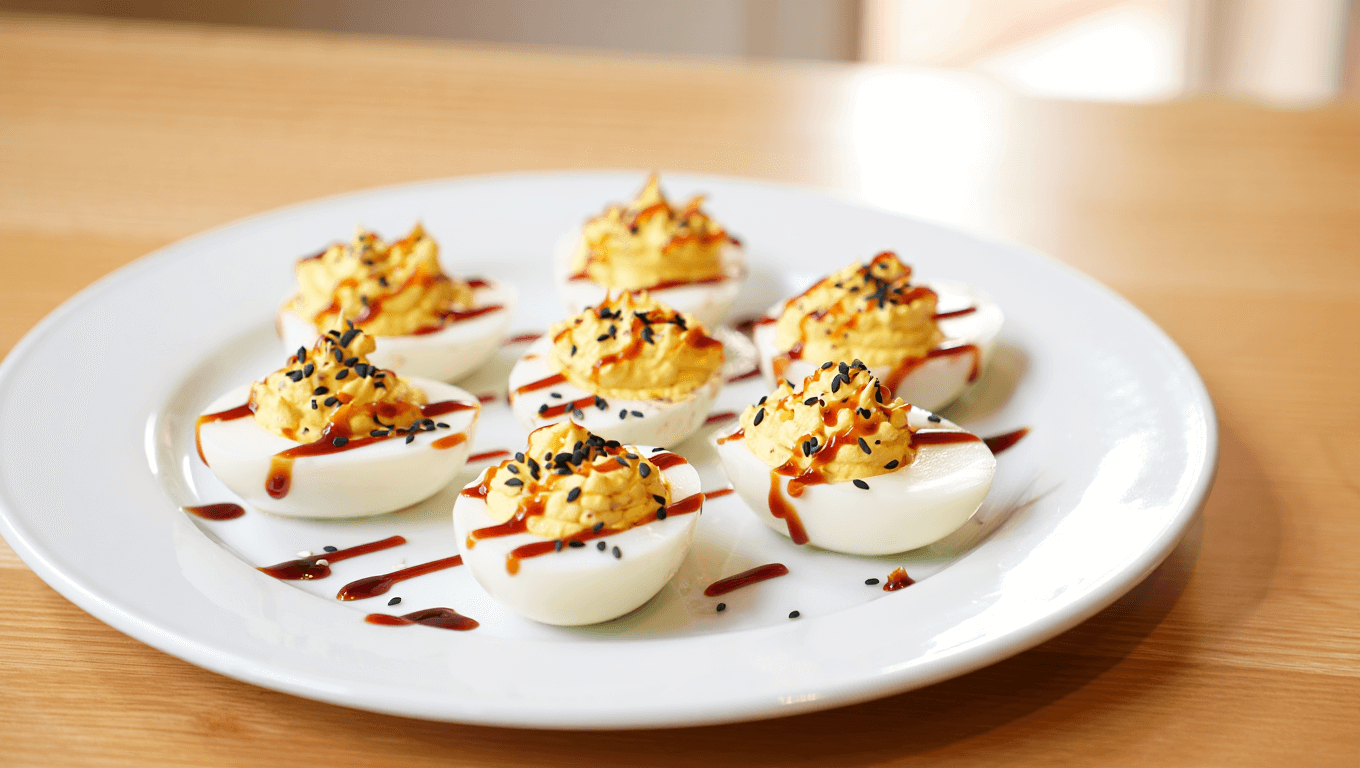 Sesame-Soy Deviled Eggs