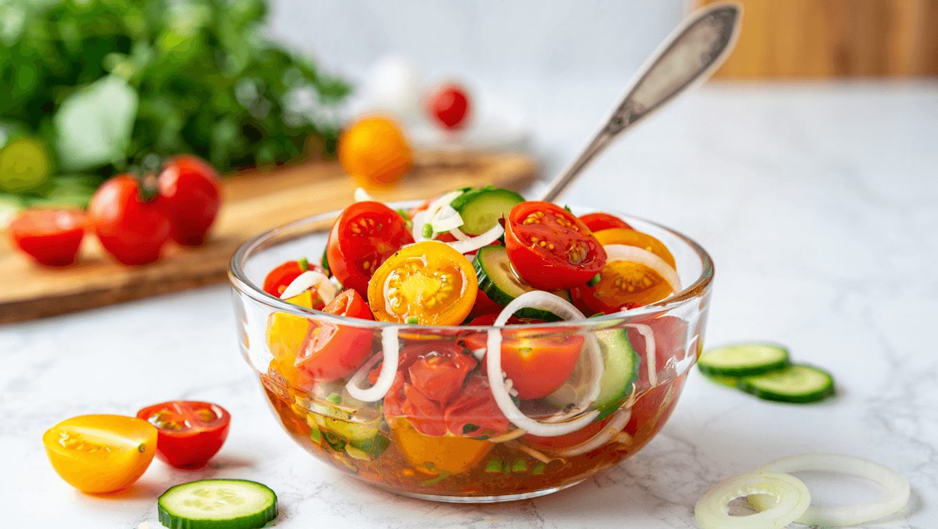 Hungarian Marinated Cherry Tomato Salad