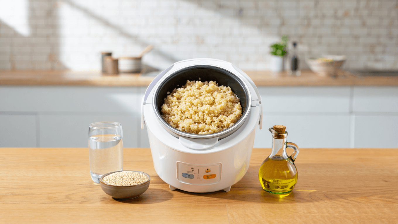 How to Cook Quinoa in a Rice Cooker (Basic 3-Ingredient Recipe)