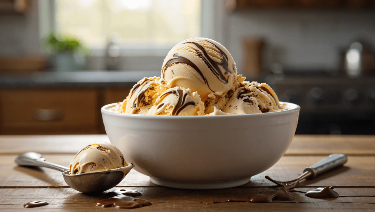 Malted Milk Fudge Ripple Ice Cream
