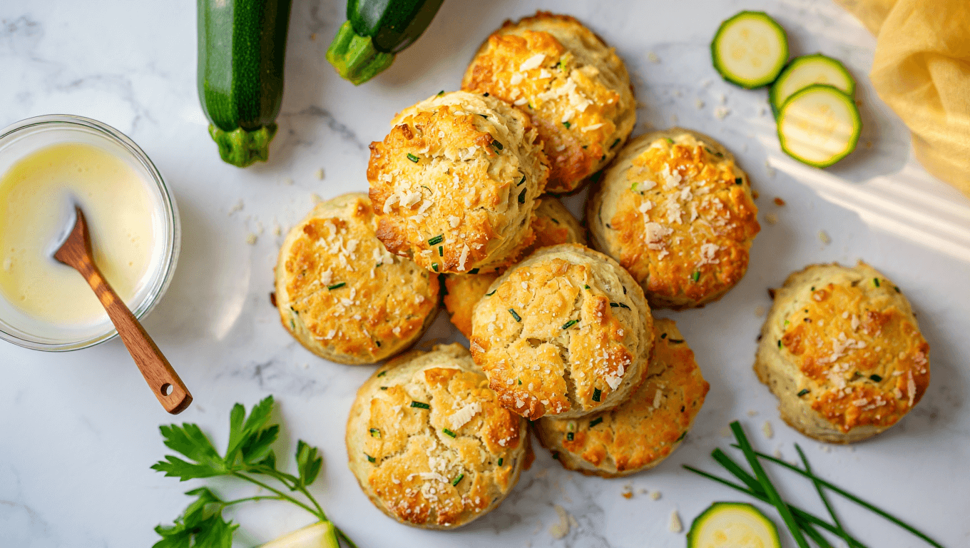 Zucchini Biscuits (Parmesan Herb)