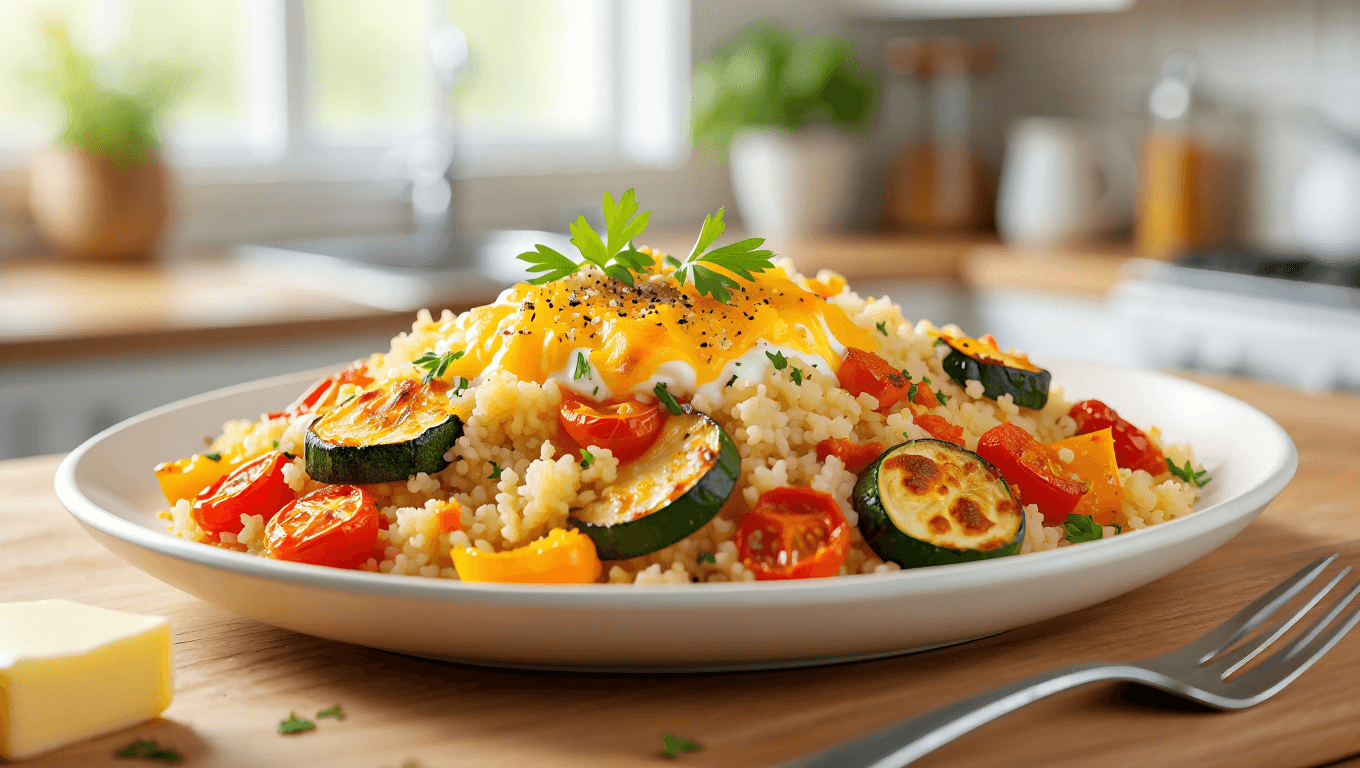 15-Minute Cheesy Couscous