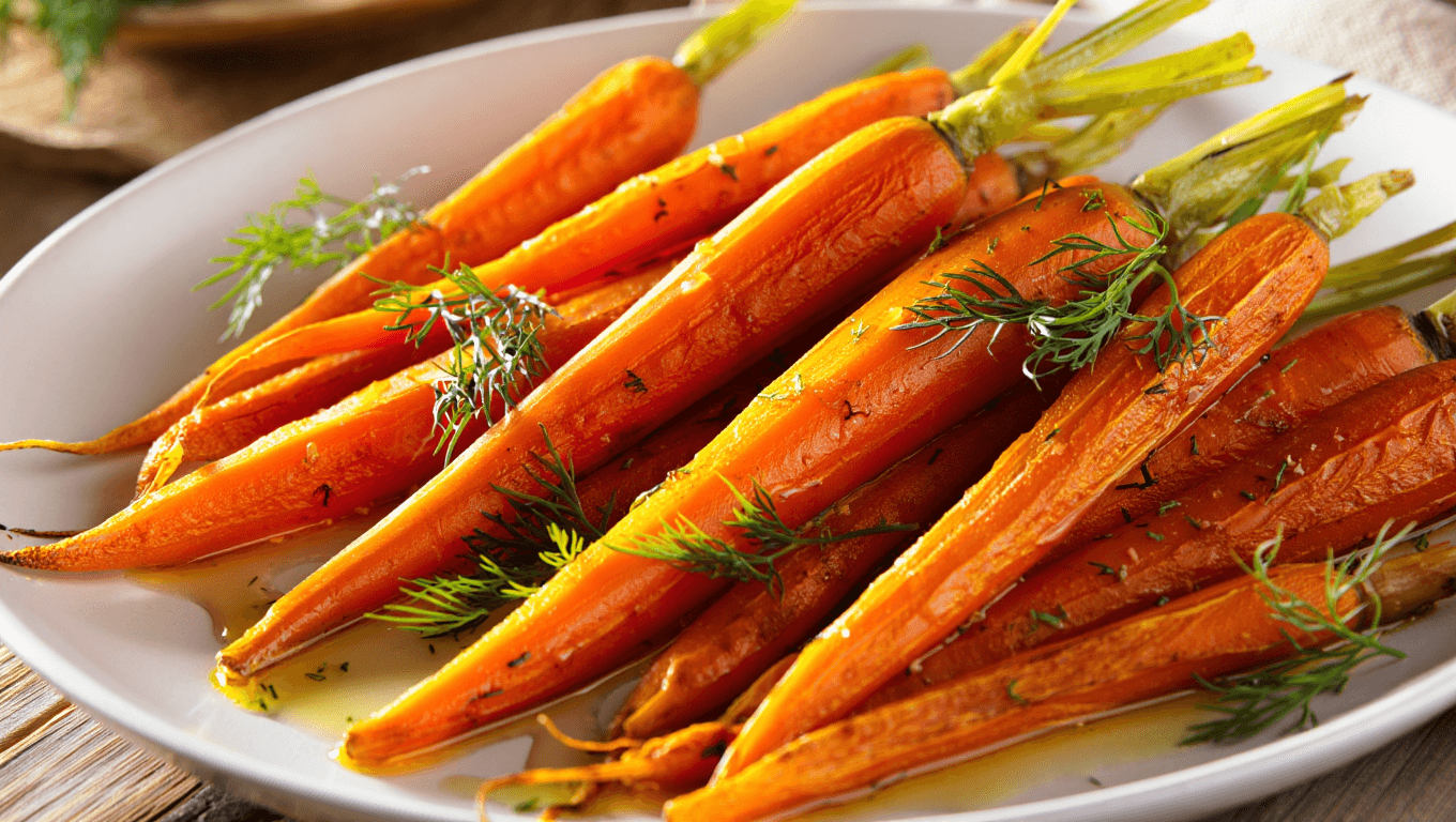 Brown Butter Honey Roasted Carrots With Dill