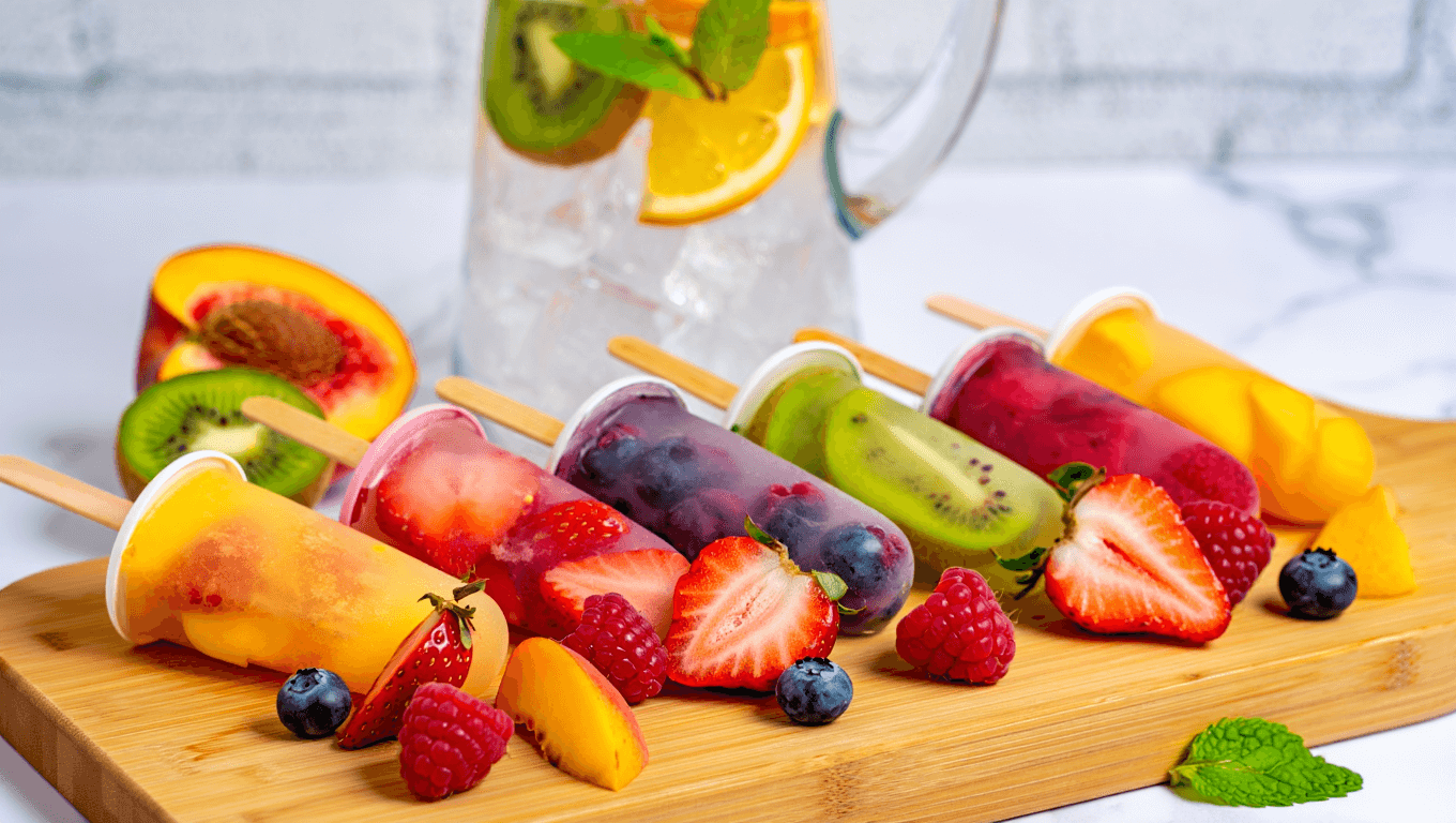 Fresh Fruit Ice Pops