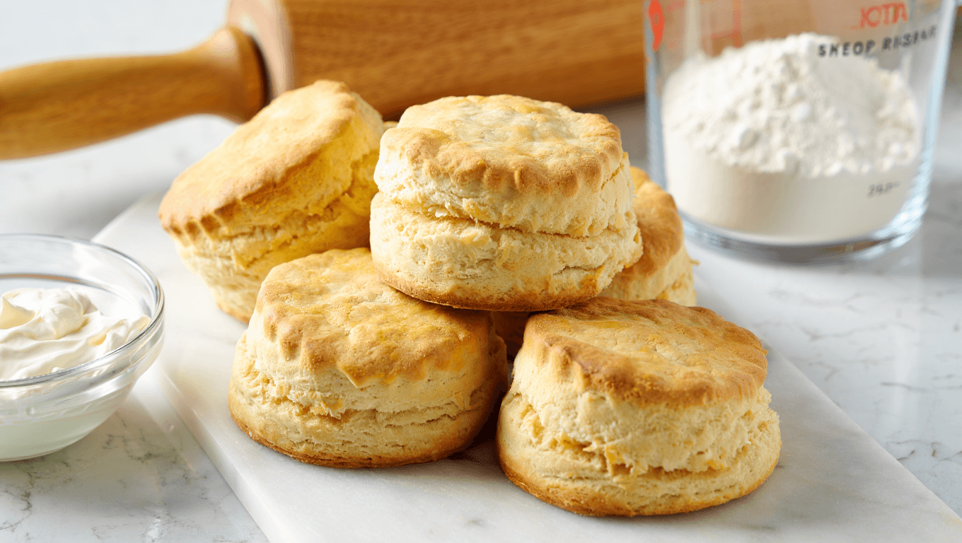 2-Ingredient 15-Minute Cream Biscuit Recipe