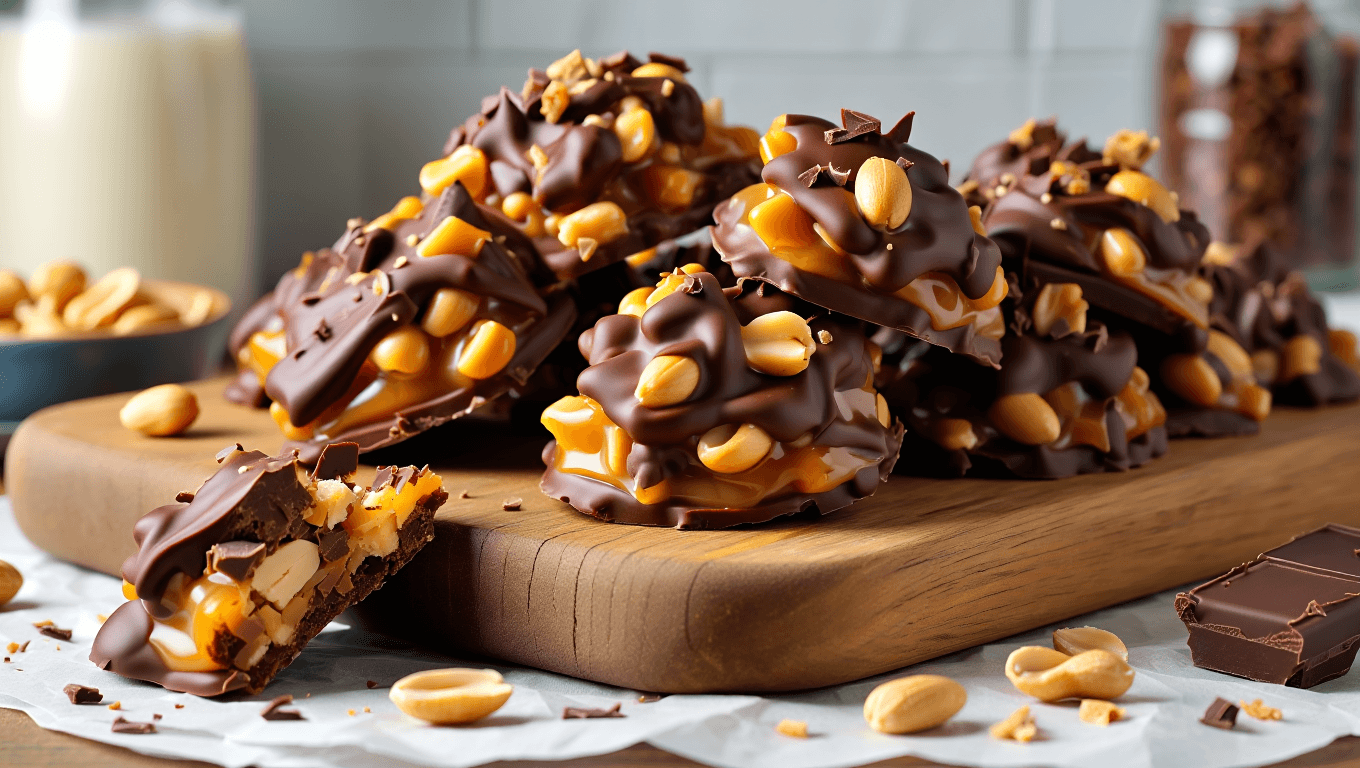 Peanut Toffee Chocolate Clusters