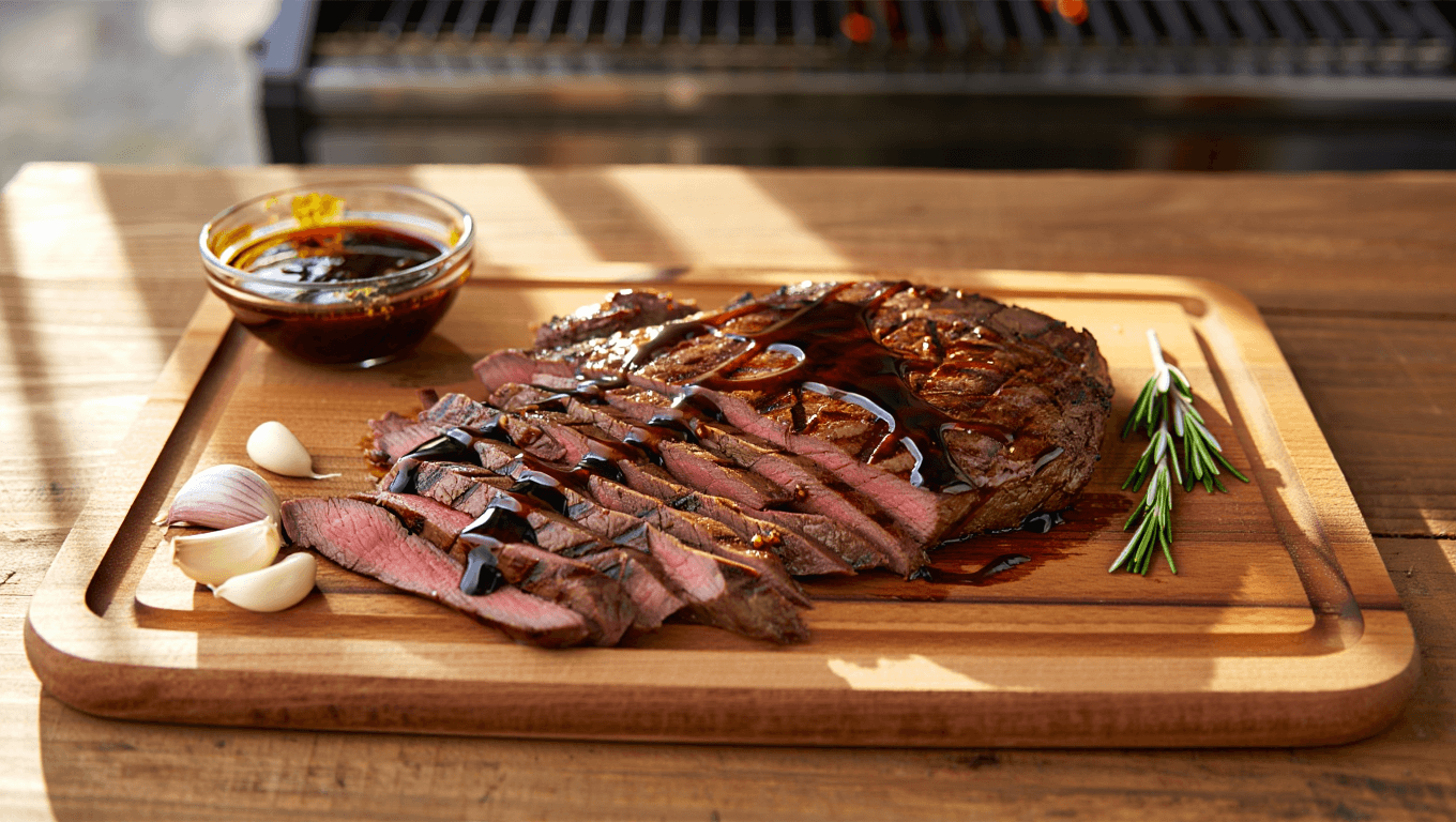 Garlic Balsamic Flank Steak