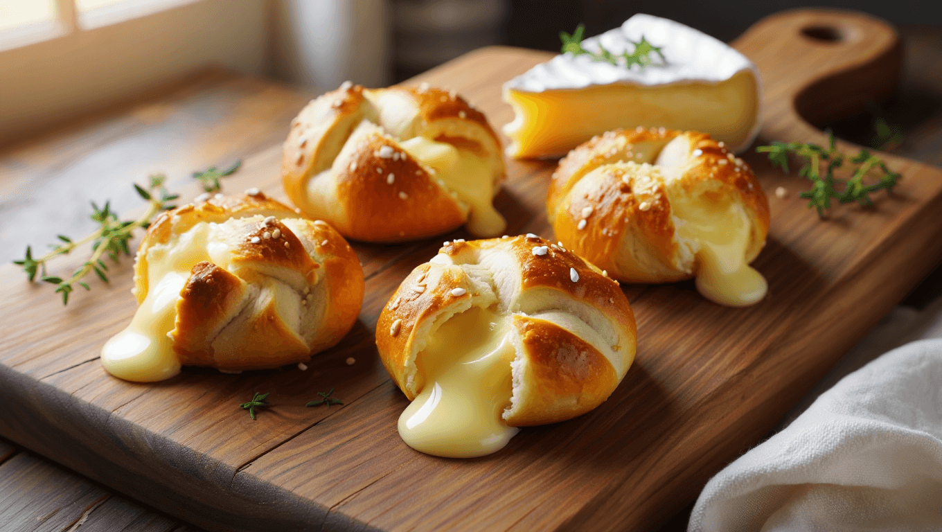 Brie-Stuffed Pretzel Bites Recipe