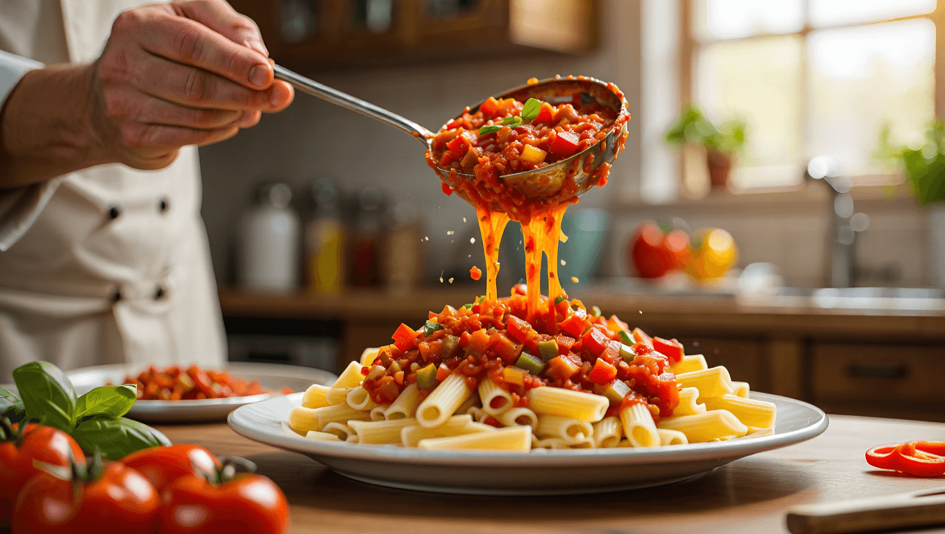 Veggie-Loaded Italian Sausage Pasta Sauce