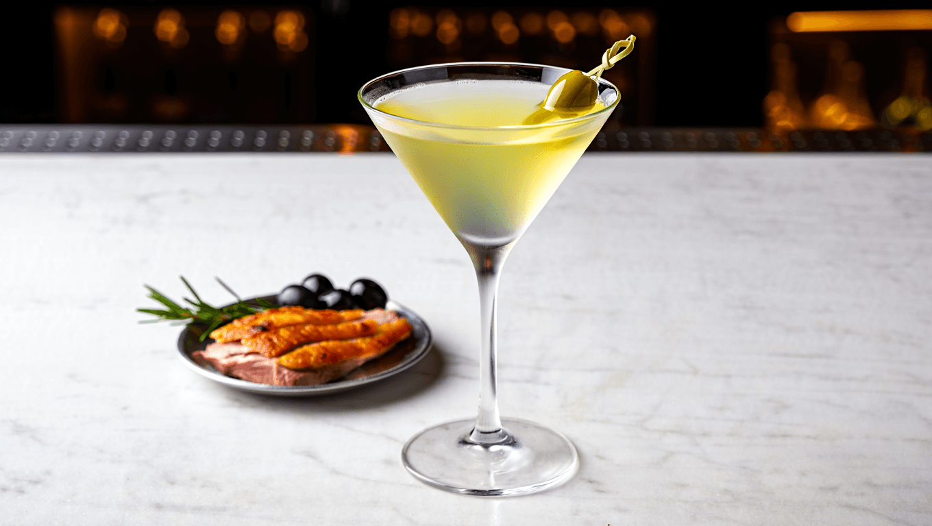 Roasted Duck Dirty Vodkatini  lifestyle image