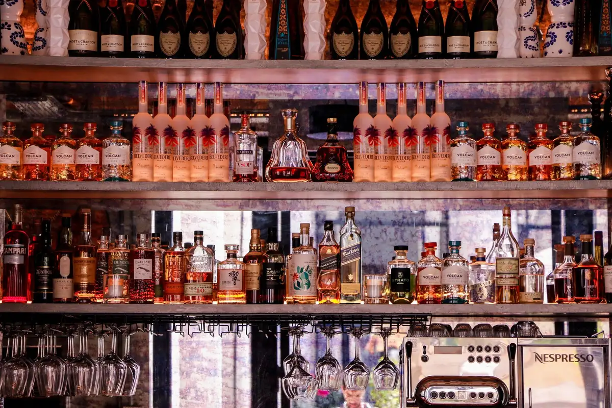 Selection of cognac bottles representing different ages and styles