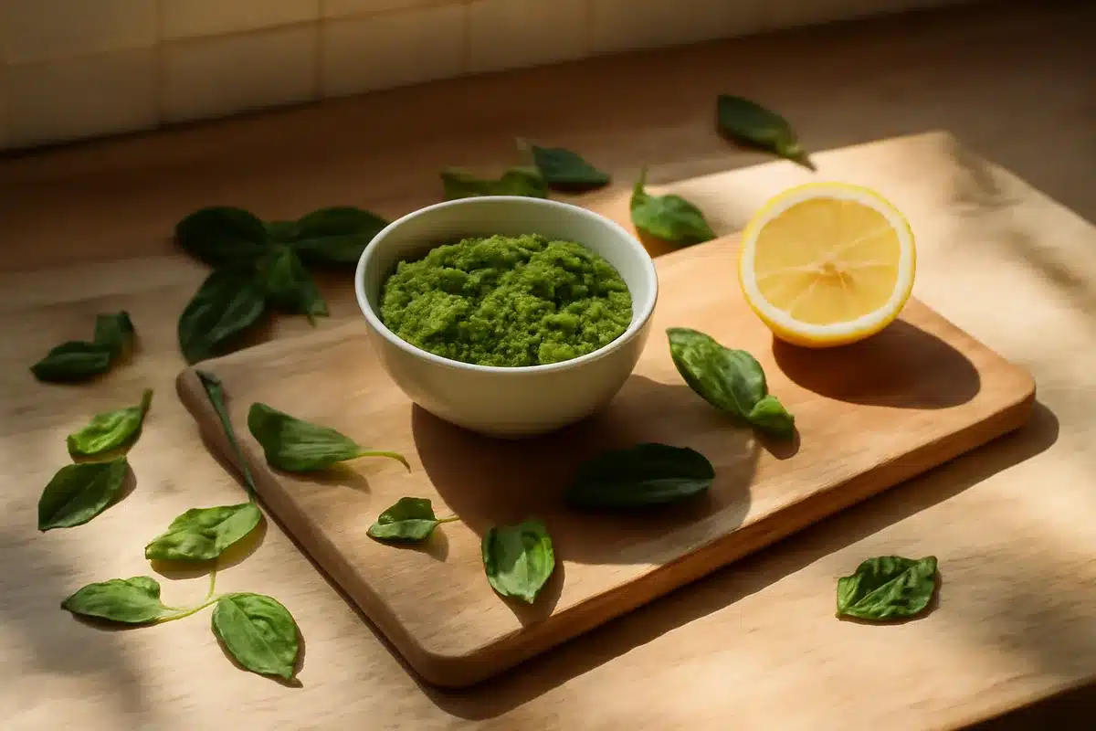 Mint and basil pesto recipe: easy homemade pesto with fresh herbs