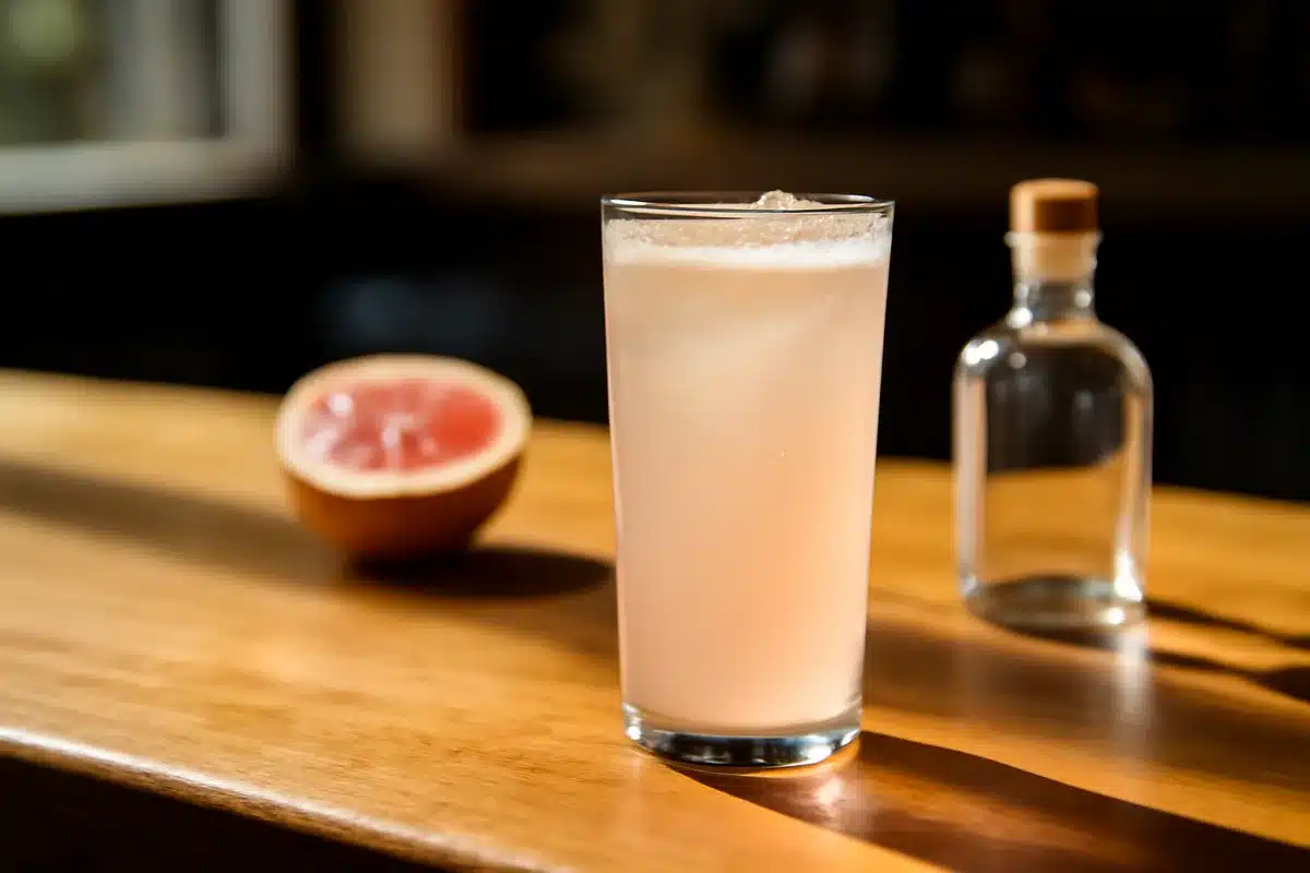 Tango cocktail by Mattia Capezzuoli: refreshing Paloma riff recipe with bittersweet notes