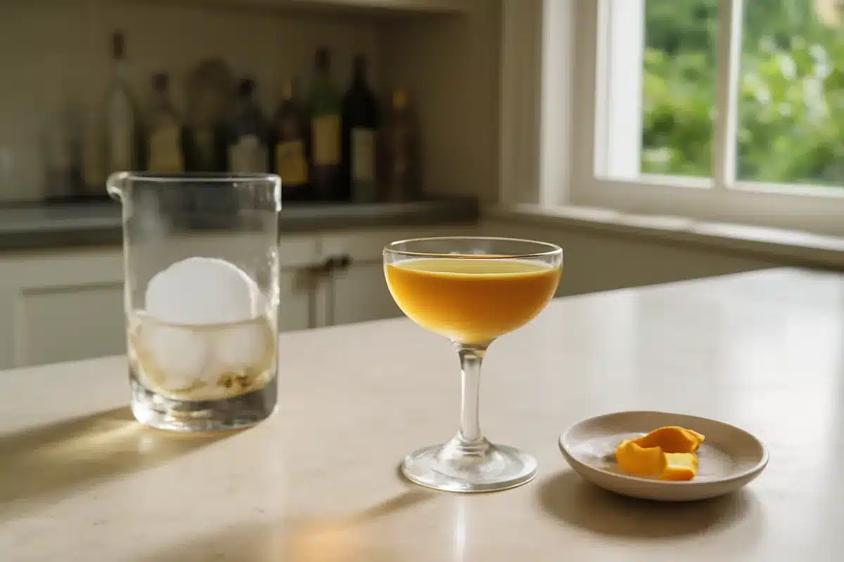 Ponte Vecchio cocktail recipe: Italian brandy and grappa boulevardier with amaro and vermouth