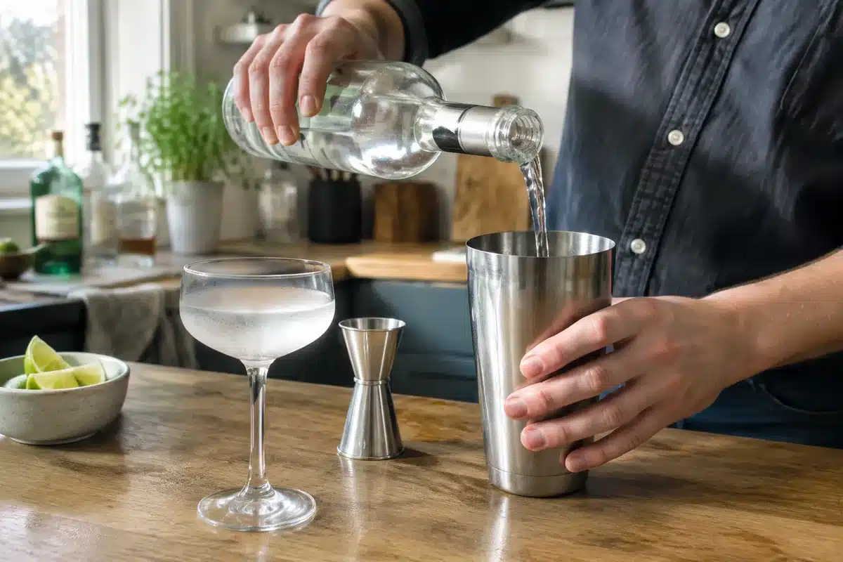 Sotol twist on the Naked and Famous cocktail recipe